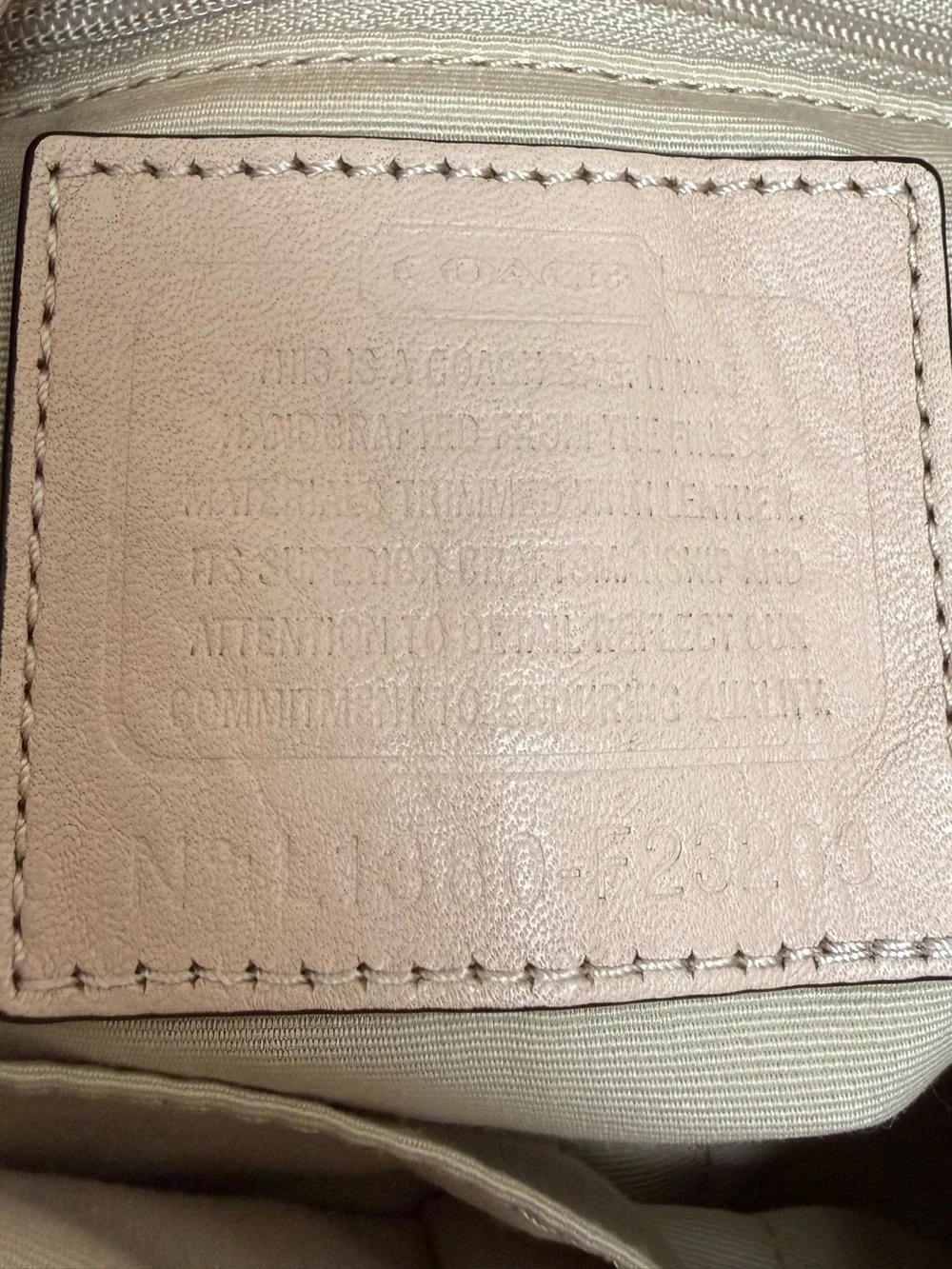 Coach Zebra Print Tote Bag Model F23283